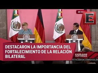 Mensaje conjunto de EPN y Angela Merkel en Palacio Nacional