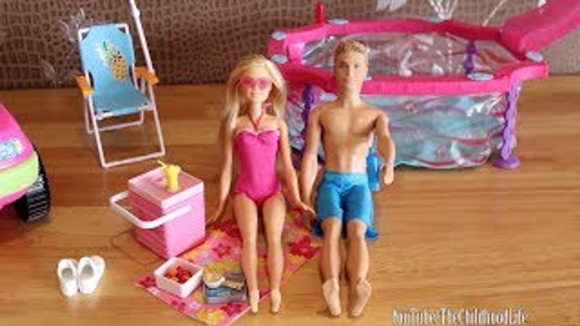 barbie and ken swimming pool