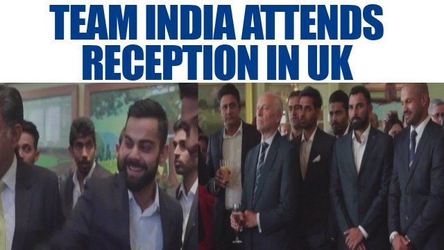 ICC Champions trophy : India team attends reception hosted by Indian High Commission in UK | Oneindia News