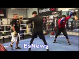 Hecor Tanajara And Joshua Franco Working At RGBA  EsNews Boxing