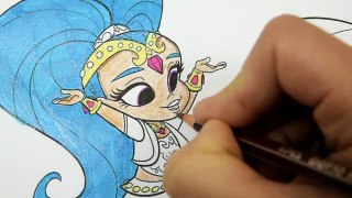 Shimmer and Shine Coloring Book Pages Sparkle colorare Nickelodeon Fun Art for kids-4XnE07VSu