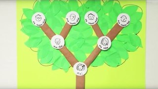 DIY Fêtes des pères. Fabriquer un arbre généalogique en papier