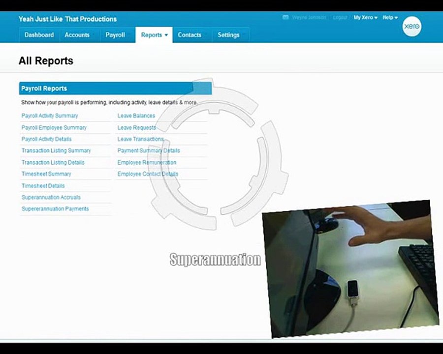 Xero Payroll and Leap Motion