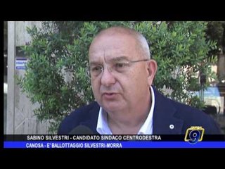 Canosa |  E' ballottaggio Silvestri-Morra