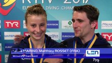 European Diving Championships - Kyiv 2017, Laura MARINO, Matthieu ROSSET Winners of Team Event