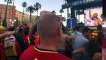 Belgique-Suède vécu à la fan-zone de Nice, les supporters belges ont encore mis lambiance