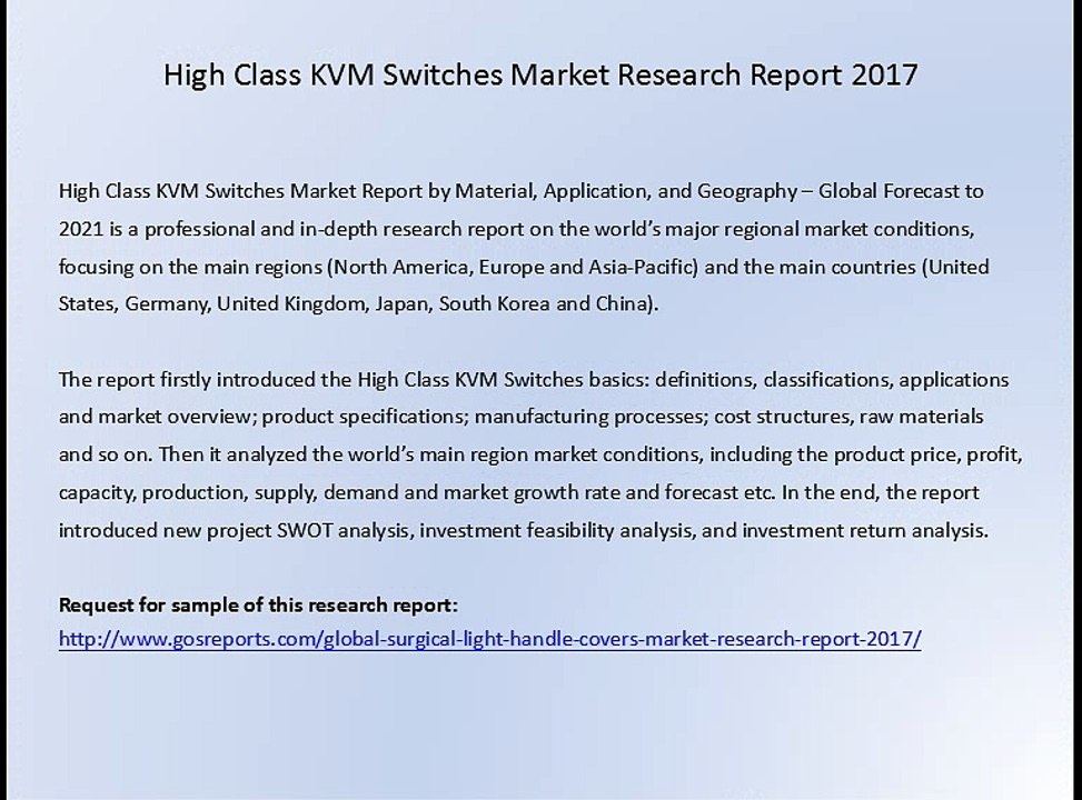High Class KVM Switches Market Research Report 2017