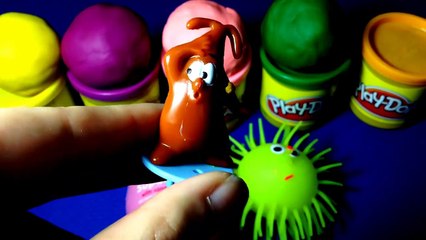 Hello Kitty Surprise EGG 5 Playdoh Surprise EGGS Minnie Mause, Barbie, Smurfs 2