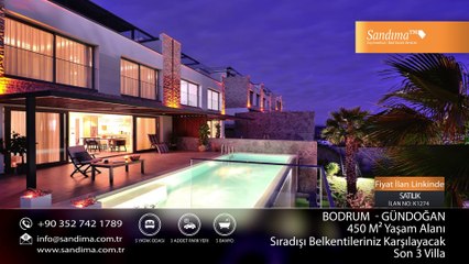 BODRUM GÜNDOĞAN'DA SATILIK HAVUZLU LÜX SON 3 VİLLA