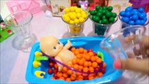 LEARN COLOURS Baby Doll Bath Time in Chocolate Marbles ♥ Toys Wo