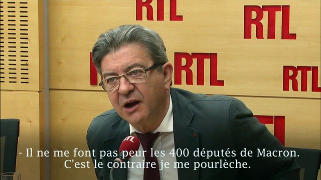 Jean-Luc Mélenchon : Moi, ils ne me font pas peur les 400 de Macron