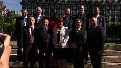 DUP's Arlene Foster holds photo-op ahead of May meeting