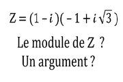 Module et argument d'un produit de deux nombres complexes - Terminale