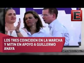 Ricardo Anaya, Zavala y Moreno Valle dan muestras de desunión en Coahuila