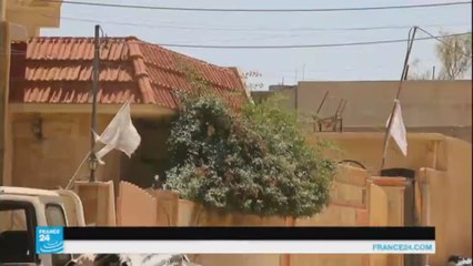 الرايات البيضاءفي الموصل أمل السكان الوحيد بالنجاة