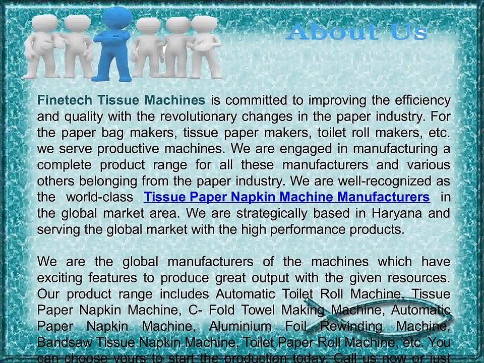 Automatic Paper Napkin Machine Manufacturers
