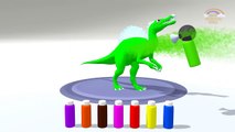 Learn Colors with Dinosaurs Spray Bottles _ Colors