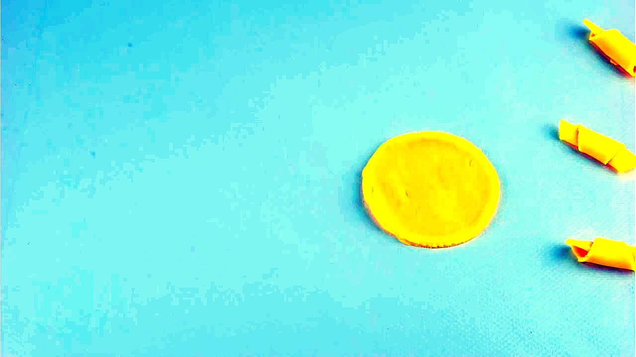 Play Doh Rainbow Sun and clouds. STOP MOTION video Play doh videos Plastilina animación-M7FA