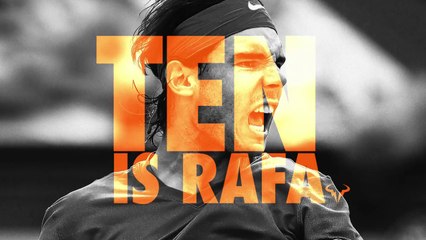 Video herunterladen: Les 10 titres à Roland Garros de Rafael Nadal célébrés par Nike