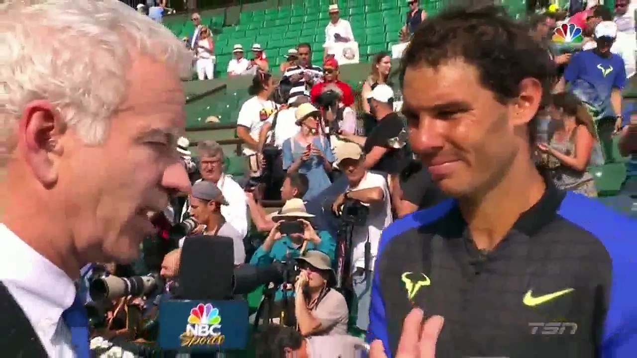 Rafael Nadal's Interview with John McEnroe after his victory at RG 2017