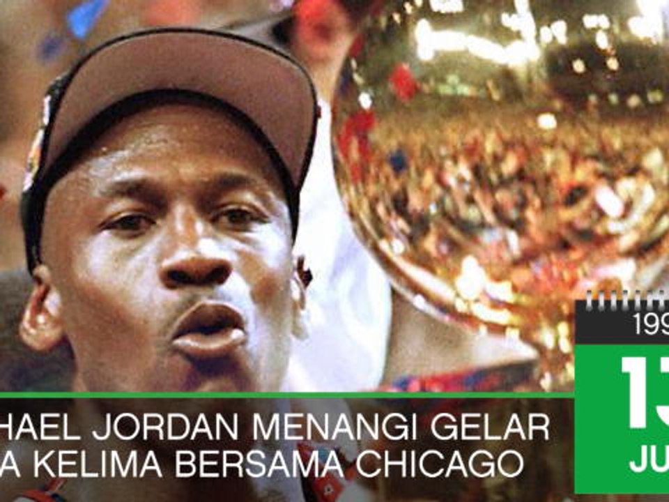 BASKET: On This Day: Michael Jordan Bawa Bulls Raih Gelar NBA Ke-5