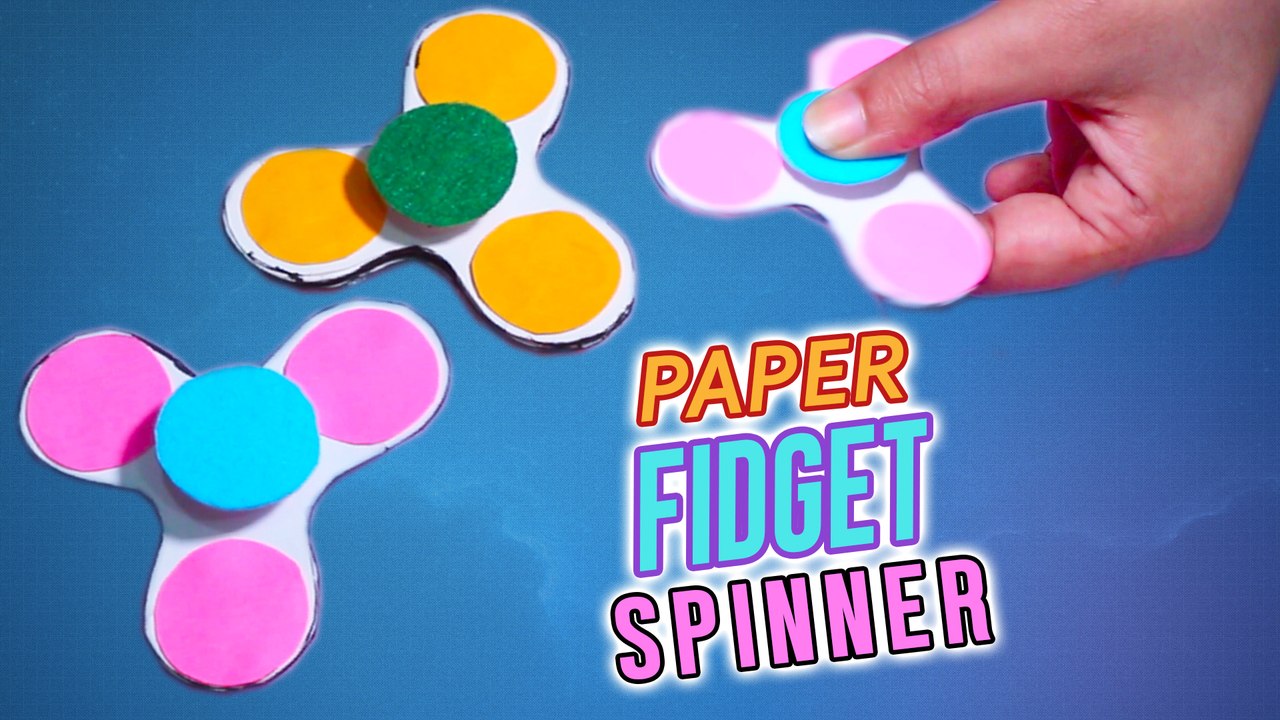 DIY Paper fidget spinner for kids / Diy fidget spinner with EASY METHOD /  no TEMPLATE required - video Dailymotion