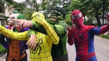 Spiderman vs Hulk SAW Alien Attack! Superheroes fun Venom Joker Movies Action IRL