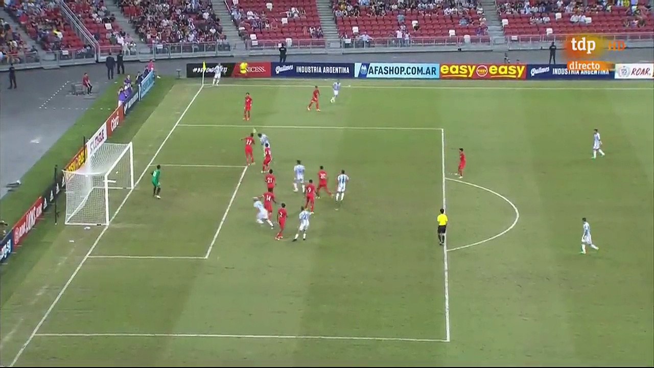 0-1 Federico Fazio Goal HD - Singapore vs Argentina 13.06.2017 HD