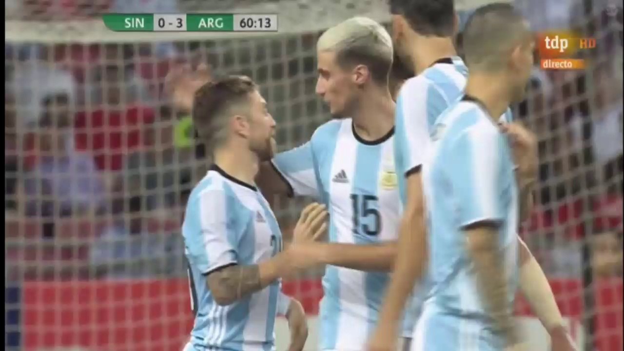 0-3 Alejandro Gomez Goal HD - Singapore vs Argentina 13.06.2017 HD