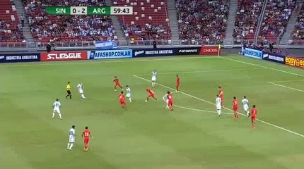 0-3 Alejandro Gómez  Goal HD - Singapore VSArgentina 13.06.2017 HD