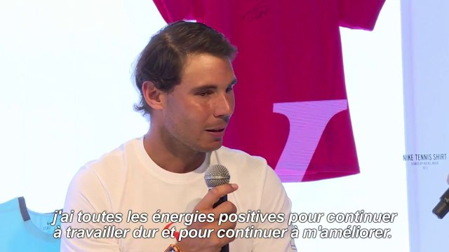 Rafael Nadal at the Nike event in Paris. 12 June 2017