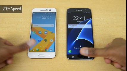 HTC 10 vs Galaxy S7 - Fingerprint Scanner Speed Test