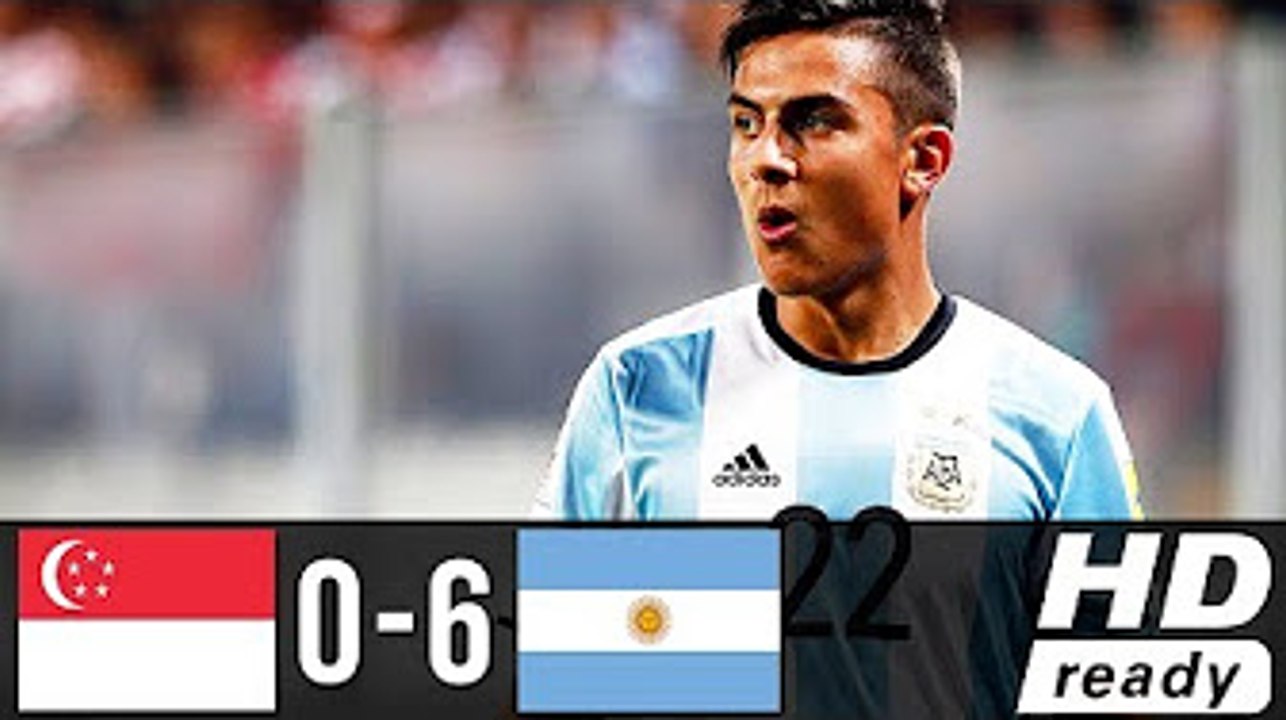 All Goals & highlights HD - Singapore 0-6 Argentina 13.06.2017 HD