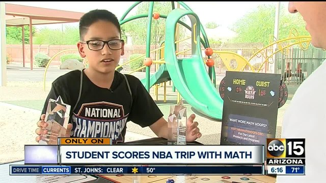 Phoenix 5th grader using math skills tow in trip of a lifetime