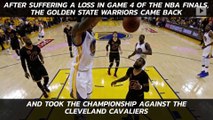 Warriors beat the Cavaliers and win the NBA Finals