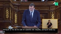 Rajoy se hace un lío en su réplica a Pablo Iglesias