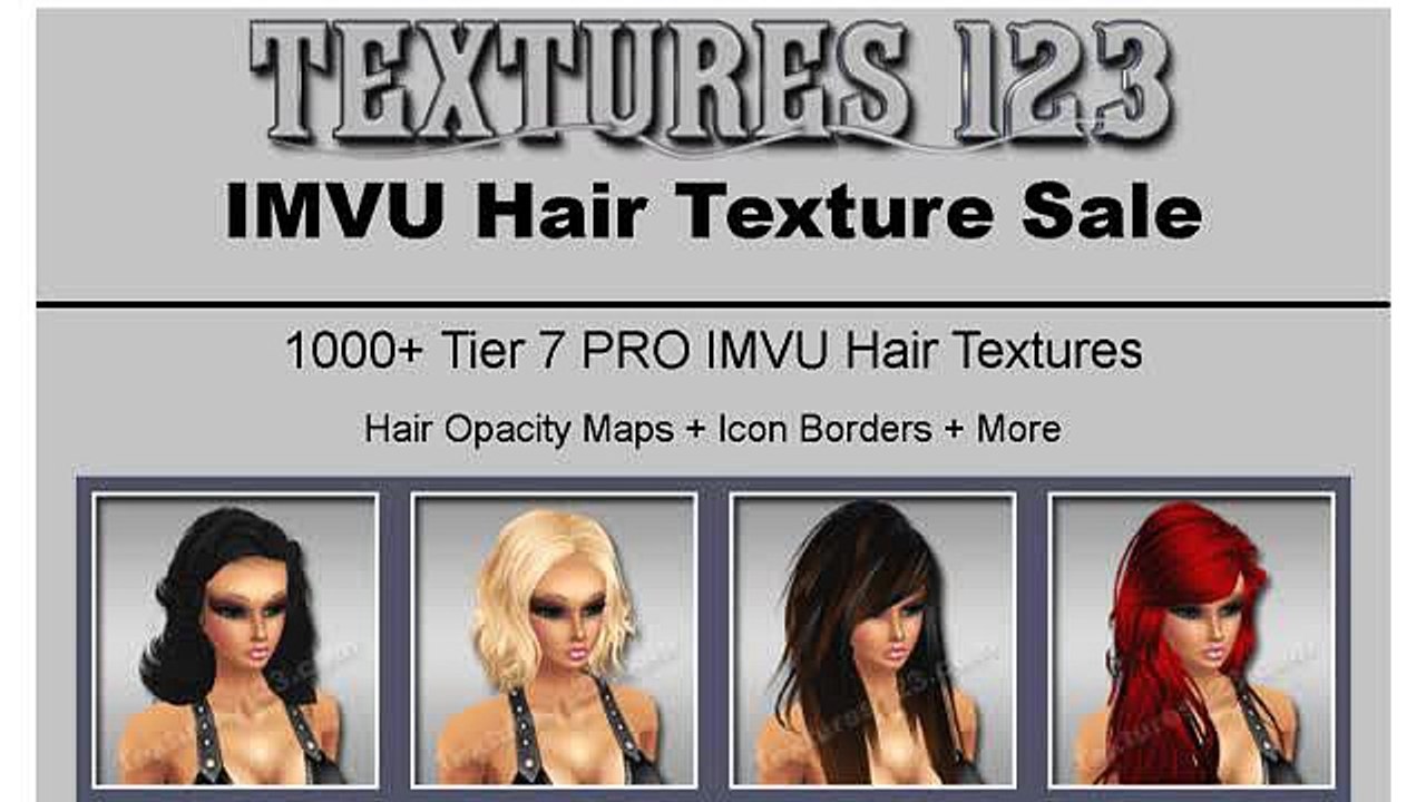 Game Texture Sales 200 Hair Textures