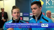 European Diving Championships - Kyiv 2017, Tina PUNZEL, Lou MASSENBERG (GER) - Bronze medalists of Synchronised 3m-Mixed