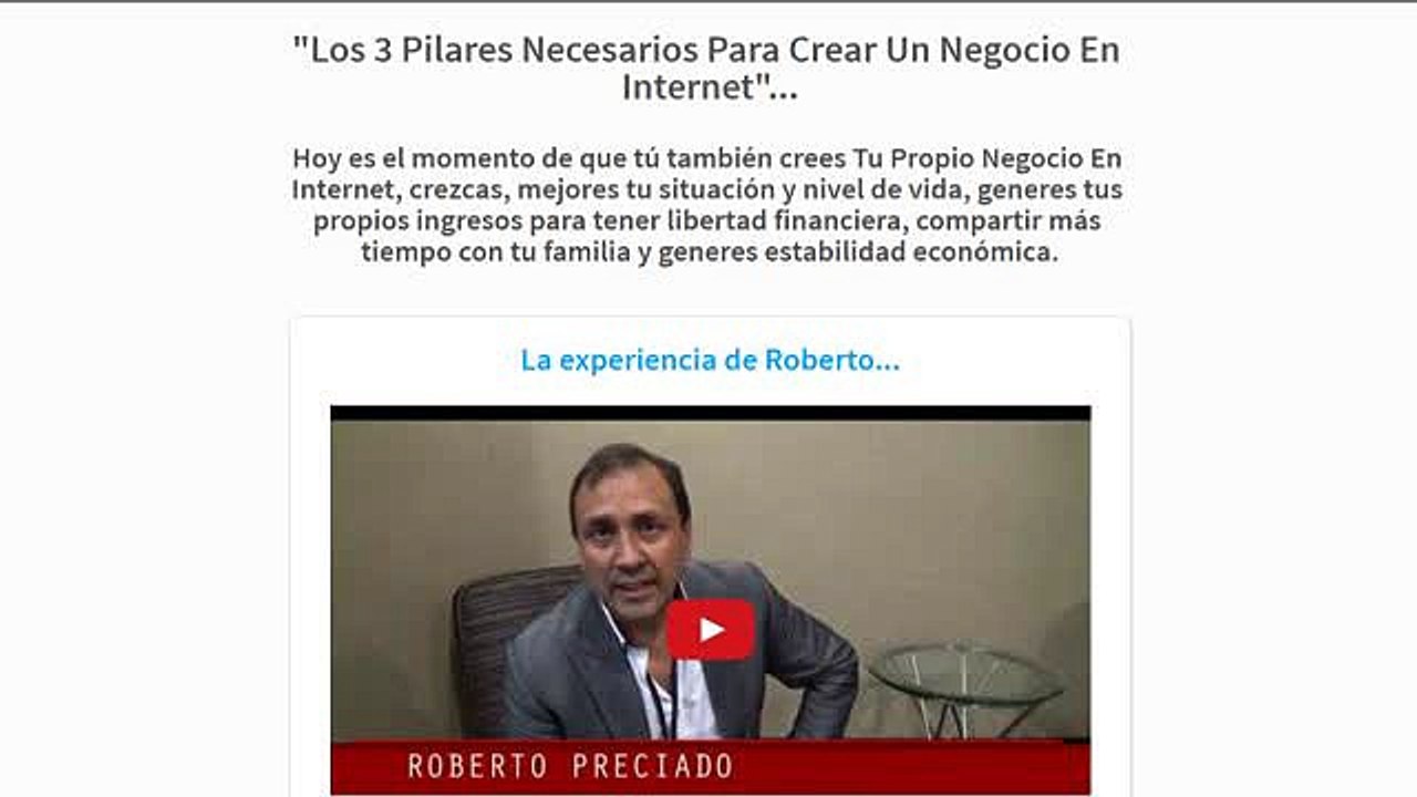 Los 3 Pilares Necesarios Para Crear Un Negocio en Internet