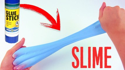 DIY FLUFFY SLIME with glue stick