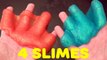 TOP 4 Easy DIY Slime recipes - How To Make Slime with glue and borax Tutorial For Beginners