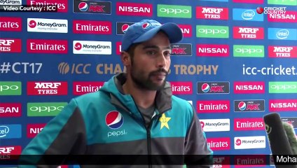Muhammad Amir is Talking to Media