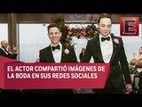 Jim Parsons se casa con su novio tras 14 años de noviazgo