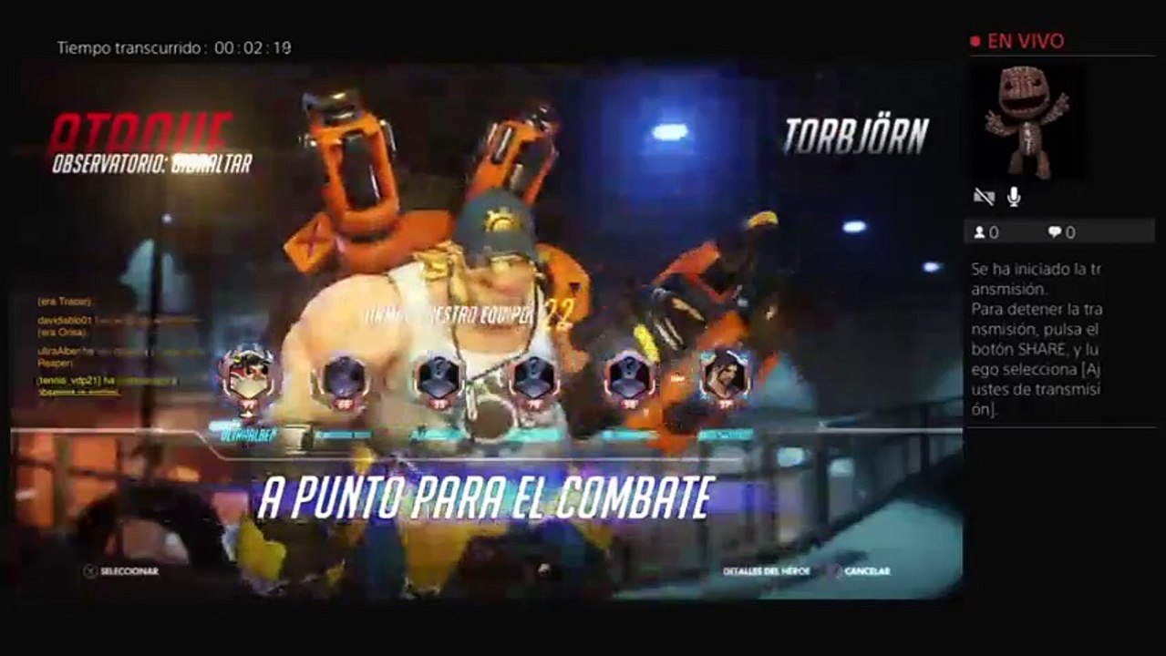 Owerwatch en directo