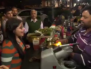 Indian Fire Food.... Called Fire Paan ...... Mouth Freshener .......