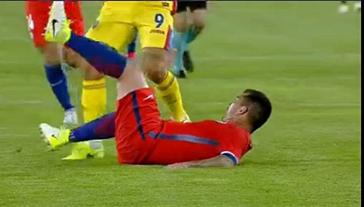romania - chile medel red card