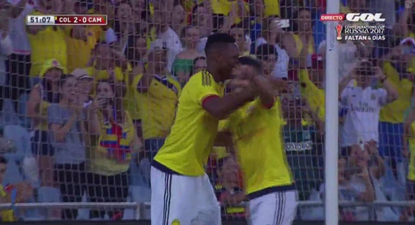 3-0 Yerri Mina second Goal HD - Colombia vs Cameroon 13.06.2017 HD