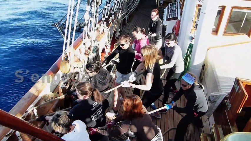 35 postières, Gazelles de la Mer, à Bord du Belem pour la TALL SHIPS REGATTA 2017