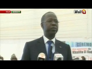Discours du PM Mahammed B.A. Dionne à la cérémonie de dédicaces des œuvres de Mame Khalifa Niass