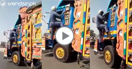 Traffic Warden successful to stop the driver, who kill the person.